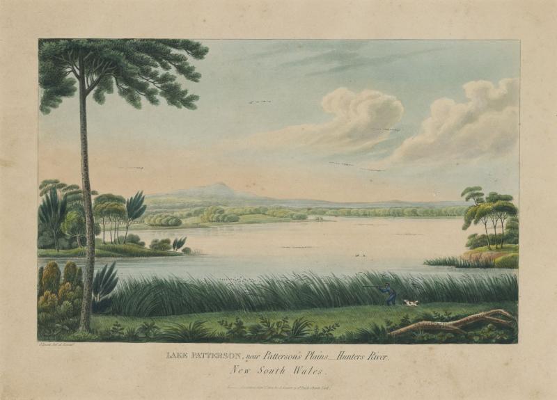 First Look - Lake Patterson, Near Patterson’s Plains, Hunters River, New South Wales, Joseph Lycett 1824